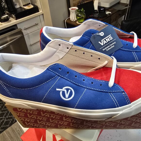 Vans Men UA Sid DX Anaheim Factory Blue Red VN0A4BTXXIB MENS SIZE 12 NEW - Picture 1 of 10